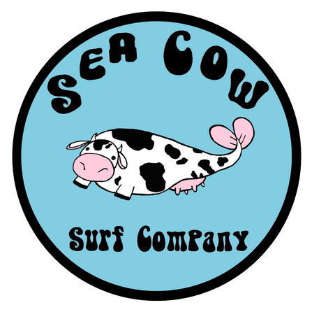 Sea Cow Surf Cow Sticker