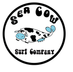 Sea Cow Surf Cow Sticker