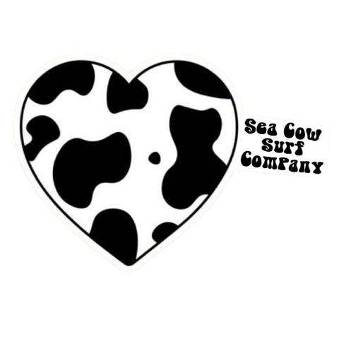 Sea Cow Surf Co COWS LOVE GRASS Vinyl Decal
